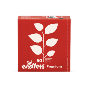 χαρτοπετσετες - χαρτικα - Endless Premium Κόκκινη 50φ Χαρτοπετσέτες